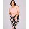 Женская пижама с бриджами Taro MARGOT 3161-01, Цвет: персиковый, Размеры: 4XL