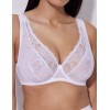 Бюстгальтер бралетт на косточках Alles GLOW M plus bralette white, Цвет: белый, Размеры: 100B