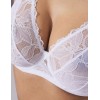 Бюстгальтер бралетт на косточках Alles GLOW M plus bralette white, Цвет: белый, Размеры: 100B, изображение 5
