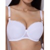 Кружевной бюстгальтер с поролоном Alles GLOW U/W white, Цвет: белый, Размеры: 90E