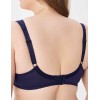 Бюстгальтер полумягкий с подкроем Lina A 6018 темно-синий, Цвет: темно-синий, Размеры: 75D, изображение 2