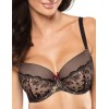Бюстгальтер балконет Gorteks VERONA B4 U, Цвет: черный, Размеры: 70G