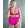 Высокие плавки Kris Line CALIFORNIA high waist фуксия, Цвет: фуксия, Размеры: 2XL, изображение 5