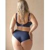 Трусы высокие Kris Line MYSTERY high waist, Цвет: темно-синий, Размеры: XS, изображение 4
