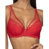 Кружевной бюстгальтер пуш-ап MAT ESTELLE Czerwony M-0198-11, Цвет: красный, Размеры: 70B