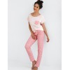 Женская пижама с брюками Sensis CARLOTTA, Цвет: розовый, Размеры: L, изображение 2