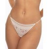 Трусики стринги Esotiq NETTIE 41343 молочный с розовым, Цвет: молочный с розовым, Размеры: XL