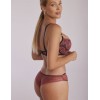 Кружевные трусики бразилиана Kinga EVA 1108/3-B, Цвет: розовый+черный, Размеры: XS, изображение 4