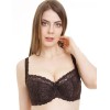 Бюстгальтер балконет Simona M 608 шоколад, Цвет: шоколад, Размеры: 75F, изображение 7