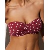 Купальный лиф в горошек Ysabel Mora 82648 вишневый/белый, Цвет: вишневый/белый, Размеры: 90D