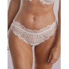 Кружевные трусики бразилиана Kinga LUNA ECRU 1099/3-B, Цвет: экрю, Размеры: S