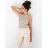 Пижама топ и брюки Sensis FRANCESCA, Цвет: бежевый, Размеры: L