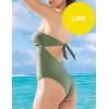 Совместный купальник бандо Sielei COLOR RING CR51 lime, Цвет: lime (кислотно-зелен, Размеры: 85B, изображение 2
