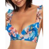 Бюстгальтер купальный с пуш-ап Esotiq BAE 41556 цветы на синем, Цвет: цветы на синем, Размеры: 75C/80B