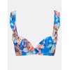 Бюстгальтер купальный с пуш-ап Esotiq BAE 41556 цветы на синем, Цвет: цветы на синем, Размеры: 75C/80B, изображение 7