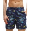 Мужские пляжные шорты Jolidon B601I MI5 пальмы/темно-синий, Цвет: пальмы/темно-синий, Размеры: M