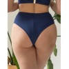 Плавки бразилиана высокие Kris Line SANTORINI Brasyliana High Waist синий, Цвет: синий, Размеры: XL, изображение 2