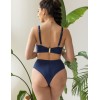 Плавки бразилиана высокие Kris Line SANTORINI Brasyliana High Waist синий, Цвет: синий, Размеры: XL, изображение 4