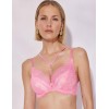 Кружевной бюстгальтер с пуш-ап Alles FRENCH KISS P-UP, Цвет: розовый, Размеры: 70E, изображение 3
