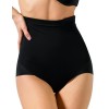 Высокие трусы с утяжкой Cotonella CD523 INTIMO NATURALE nero, Цвет: nero (черный), Размеры: S