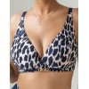 Мягкий купальный лиф Kris Line SANTORINI Bralette Bikini, Цвет: синий, Размеры: 65J