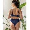 Мягкий купальный лиф Kris Line SANTORINI Bralette Bikini, Цвет: синий, Размеры: 65J, изображение 7