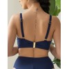 Мягкий купальный лиф Kris Line SANTORINI Bralette Bikini, Цвет: синий, Размеры: 65J, изображение 2