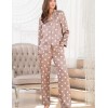 Атласная пижама в горох Mia-Mella JULIA PRINT 7076 кофейный, Цвет: кофейный горошек, Размеры: XS, изображение 3