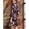 Шелковый халат-кимоно Mia-Amore MAGNOLIA 3523, Цвет: бордовый, Размеры: 2XL/3XL, изображение 2