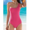 Розовый купальник на одной бретели Sielei SUMMER ME51 fuxia, Цвет: fuxia (фуксия), Размеры: 80B