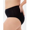 Высокие трусы из хлопка Milavitsa 265450 черный, Цвет: черный, Размеры: 2XL, изображение 3