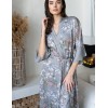 Длинный халат-кимоно Mia-Amore AMELY 5049 серый, Цвет: серый, Размеры: 4XL/5XL