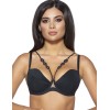 Бюстгальтер пуш-ап Novika LEAH BLACK N01 PUSH UP, Цвет: черный, Размеры: 75D, изображение 3