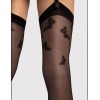 Чулки под пояс Fiore 4111/O FARFALLE 20 den черный, Цвет: черный, Размеры: 3