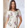 Ночная рубашка из вискозы Lormar PANSE 631757co peonia, Цвет: peonia (беж+лиловый), Размеры: M