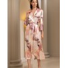 Длинный шёлковый халат Mia-Amore PEONY 4059, Цвет: мультицвет, Размеры: L/XL, изображение 3