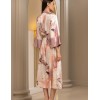 Длинный шёлковый халат Mia-Amore PEONY 4059, Цвет: мультицвет, Размеры: L/XL, изображение 2