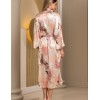 Шелковый халат с широким рукавом Mia-Amore PEONY 4219, Цвет: мультицвет, Размеры: 2XL/3XL, изображение 4