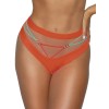 Трусики бразилиана Novika MIA brazyliany Fluo, Цвет: оранж, Размеры: 3XL