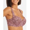 Бюстгальтер балконет Simona M 608 кофейно-розовый, Цвет: кофейно-розовый, Размеры: 75E, изображение 4
