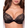 Бюстгальтер с пуш-ап Orhideja 531-290 черный/пион, Цвет: черный/пион, Размеры: 75B
