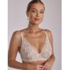 Кружевной бюстгальтер бралетт Kinga SAND ECRU 1127-SC, Цвет: экрю+телесный, Размеры: 75F, изображение 4