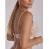 Кружевной бюстгальтер бралетт Kinga SAND ECRU 1127-SC, Цвет: экрю+телесный, Размеры: 75F, изображение 2