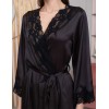 Шелковый запашной халат Mia-Amore ADELINA 4173 черный, Цвет: черный, Размеры: 2XL/3XL, изображение 4