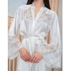 Халат из шёлка и кружева Mia-Amore ADELINA 4179 белый, Цвет: белый, Размеры: L/XL, изображение 3