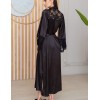 Халат из шёлка и кружева Mia-Amore ADELINA 4179 черный, Цвет: черный, Размеры: S/M, изображение 2