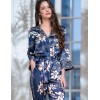 Брючный комплект из атласа Mia-Amore BLUE-MARINE 8446, Цвет: блюмарин, Размеры: XL, изображение 3