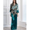 Шелковая пижама с брюками Mia-Amore EMERALD 3741, Цвет: изумрудный, Размеры: XS