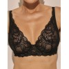 Кружевной бюстгальтер бралетт Kinga SAND BLACK 1127-SC, Цвет: черный, Размеры: 65D