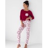Хлопковая пижама Sensis ALEXANDRA, Цвет: бордовый, Размеры: M, изображение 2